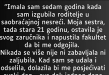 Imala sam 7 godina kada sam izgubila roditelje… Imala sam 7 godina kada sam izgubila roditelje…