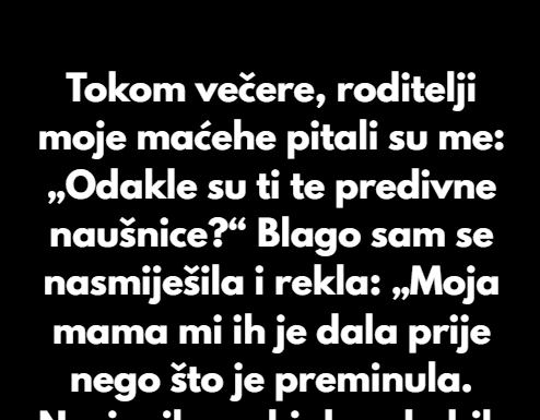 „Javno sam ponizila svoju maćehu nakon što je omalovažavala moju pokojnu majku.“ „Javno sam ponizila svoju maćehu nakon što je omalovažavala moju pokojnu majku.“