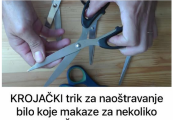 KROJAČKI trik za naoštravanje bilo koje makaze za nekoliko sekundi: Čak i one najtuplje sijeku kao nove KROJAČKI trik za naoštravanje bilo koje makaze za nekoliko sekundi: Čak i one najtuplje sijeku kao nove