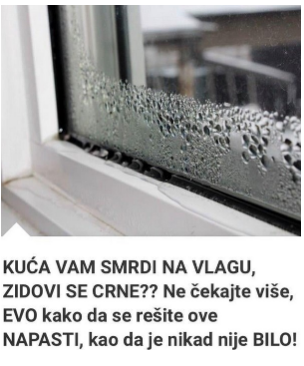 KUĆA VAM SMRDI NA VLAGU, ZIDOVI SE CRNE?? EVO kako da se REŠITE ove NAPASTI, kao da je nikad nije bilo! KUĆA VAM SMRDI NA VLAGU, ZIDOVI SE CRNE?? EVO kako da se REŠITE ove NAPASTI, kao da je nikad nije bilo!