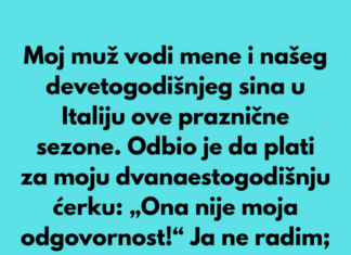 Moj muž je isključio moju ćerku iz našeg prazničnog putovanja. Moj muž je isključio moju ćerku iz našeg prazničnog putovanja.