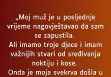 “Muz mi je u zadnje vrijeme jako cesto govorio kako sam se jako zapustila a onda mi je ovo uradio…” “Muz mi je u zadnje vrijeme jako cesto govorio kako sam se jako zapustila a onda mi je ovo uradio…”