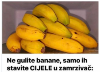Ne gulite banane, samo ih stavite CIJELE u zamrzivač: Požalit ćete što prije niste isprobali ovu ideju! Ne gulite banane, samo ih stavite CIJELE u zamrzivač: Požalit ćete što prije niste isprobali ovu ideju!