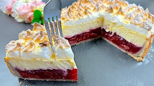 Nebeski Kolač s 1 Teglom Kisele Višnje – Pečen u Rerni za 30 Minuta! Nebeski Kolač s 1 Teglom Kisele Višnje – Pečen u Rerni za 30 Minuta!