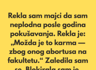 Odbijam da oprostim majci — nazvala je moju neplodnost „karmom“ Odbijam da oprostim majci — nazvala je moju neplodnost „karmom“