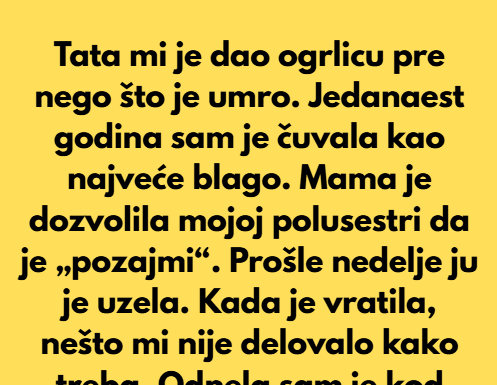 Odbila sam da iko ukrade ono što mi je tata ostavio, a mama je situaciju pogoršala Odbila sam da iko ukrade ono što mi je tata ostavio, a mama je situaciju pogoršala