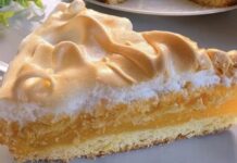 OVAJ ZIMSKI KOLAČ POSTAO JE PRAVI HIT – VOĆNA KREMA I SNIJEG OD BJELANACA ZA SAVRŠEN OKUS ❄️🍰