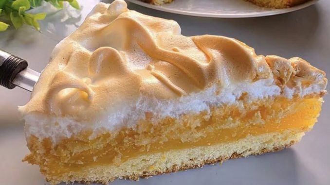 OVAJ ZIMSKI KOLAČ POSTAO JE PRAVI HIT – VOĆNA KREMA I SNIJEG OD BJELANACA ZA SAVRŠEN OKUS ❄️🍰