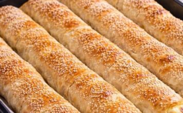 Pita sa sirom od gotovih kora sa prelivom – jufke koje rastu u plehu Pita sa sirom od gotovih kora sa prelivom – jufke koje rastu u plehu