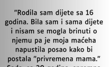 “Porodila sam se sa 16 godina i sama sam bila dijete, nisam mogla da se brinem o djetetu….” “Porodila sam se sa 16 godina i sama sam bila dijete, nisam mogla da se brinem o djetetu….”