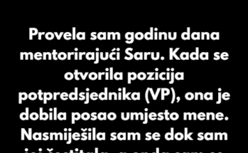 Provela sam godinu dana mentorirajući Saru. Provela sam godinu dana mentorirajući Saru.