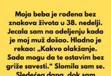 Sobala sam u bolnici, dok sam jecala, kada je muž došao i hladno rekao: „Kakvo olakšanje. Sad mogu da te ostavim bez osećaja krivice.“ Sobala sam u bolnici, dok sam jecala, kada je muž došao i hladno rekao: „Kakvo olakšanje. Sad mogu da te ostavim bez osećaja krivice.“