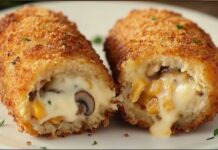 SOČNA PUNJENA PILETINA S SIROM I GLJIVAMA 🍗🧀🥬 – IDEALNO ZA PORODIČNI RUČAK I POSEBNE PRILIKE! 💛🔥