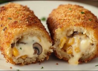 SOČNA PUNJENA PILETINA S SIROM I GLJIVAMA 🍗🧀🥬 – IDEALNO ZA PORODIČNI RUČAK I POSEBNE PRILIKE! 💛🔥