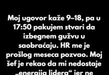 Sramotili su me u HR-u jer sam odlazio u 17:50 — pa sam počeo da brojim pauze mog šefa kraj aparata za vodu Sramotili su me u HR-u jer sam odlazio u 17:50 — pa sam počeo da brojim pauze mog šefa kraj aparata za vodu
