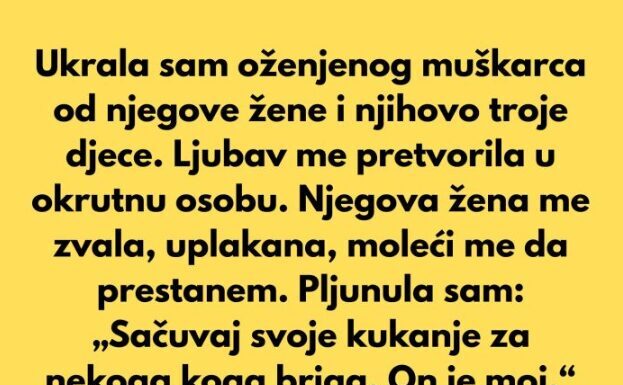 Ukrala sam oženjenog muškarca od njegove žene… Ukrala sam oženjenog muškarca od njegove žene…