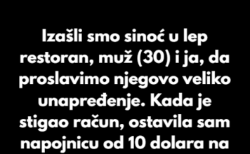 Uzela sam nazad napojnicu zbog bezobraznog ponašanja konobara Uzela sam nazad napojnicu zbog bezobraznog ponašanja konobara