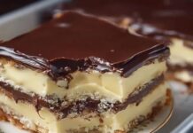 UŽIVAJTE U 0V0M EKLER K0LAČU BEZ PEČENJA! Savršen P0R0DIČNI desert.. UŽIVAJTE U 0V0M EKLER K0LAČU BEZ PEČENJA! Savršen P0R0DIČNI desert..