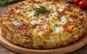 Zapečeni krompir sa sirom i šunkom. U tren oka ćete imati spremno ukusno jelo, savršeno za užurbane radne večeri ili ugodnu porodičnu večeru. Zapečeni krompir sa sirom i šunkom. U tren oka ćete imati spremno ukusno jelo, savršeno za užurbane radne večeri ili ugodnu porodičnu večeru.