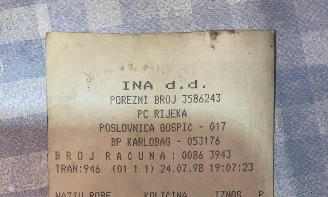 Čovjek je pronašao račun s benzinske iz 1998., šokirat će vas koliko je gorivo tada koštalo! Čovjek je pronašao račun s benzinske iz 1998., šokirat će vas koliko je gorivo tada koštalo!