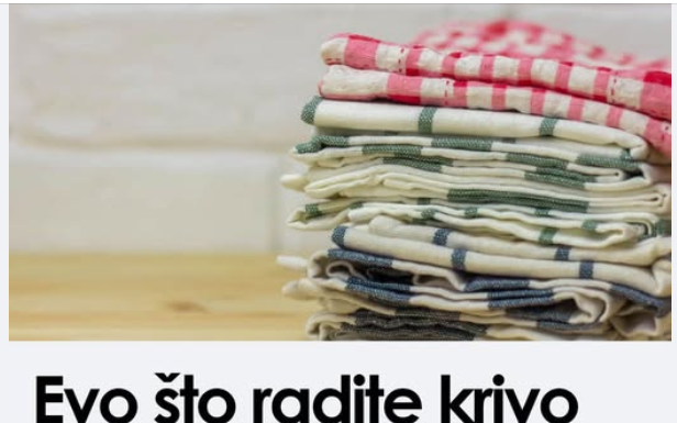 Evo što radite krivo svaki put kad perete kuhinjske krpe – 90% žena radi ovu grešku Evo što radite krivo svaki put kad perete kuhinjske krpe – 90% žena radi ovu grešku