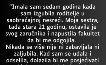 Imala sam sedam godina kada sam izgubila roditelje: Priča o sestrinskoj ljubavi, odgovornosti i novom početku Imala sam sedam godina kada sam izgubila roditelje: Priča o sestrinskoj ljubavi, odgovornosti i novom početku