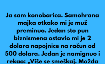 Ja sam konobarica. Samohrana majka. Ja sam konobarica. Samohrana majka.