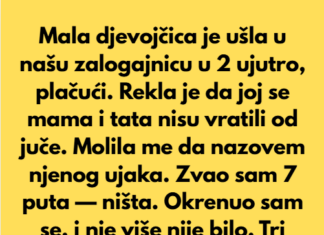Mala djevojčica, oko 8 godina, ušla je u zalogajnicu u kojoj radim u 2 sata ujutro, drhteći i plačući. Mala djevojčica, oko 8 godina, ušla je u zalogajnicu u kojoj radim u 2 sata ujutro, drhteći i plačući.