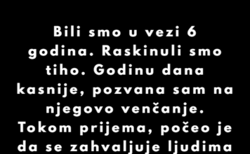 Moj bivši i ja bili smo zajedno šest godina i raskinuli smo tiho. Moj bivši i ja bili smo zajedno šest godina i raskinuli smo tiho.