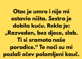 Moj otac je umro i nije mi ostavio ništa. Moj otac je umro i nije mi ostavio ništa.