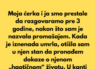 Moja ćerka i ja smo prestale da razgovaramo pre tri godine, nakon što sam je nazvala promašajem. Moja ćerka i ja smo prestale da razgovaramo pre tri godine, nakon što sam je nazvala promašajem.