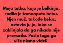Moja tetka, koja je bila belkinja, rodila je tamnoputu bebu. Moja tetka, koja je bila belkinja, rodila je tamnoputu bebu.