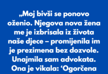 „Odbijam da gledam kako nova žena mog bivšeg muža odgaja moju djecu.“ „Odbijam da gledam kako nova žena mog bivšeg muža odgaja moju djecu.“