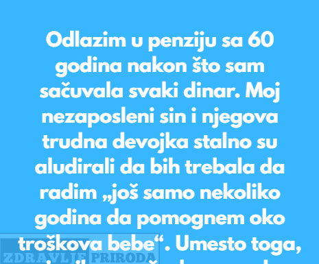 Odbijam da žrtvujem svoju penziju da bih pomogla nezaposlenom sinu — nisam njegov bankomat Odbijam da žrtvujem svoju penziju da bih pomogla nezaposlenom sinu — nisam njegov bankomat