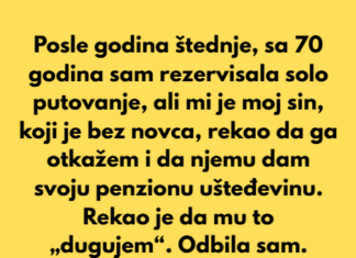Odbila sam da dam svoju penzionu ušteđevinu svom odraslom sinu — nisam odgovorna za njegove neuspehe. Odbila sam da dam svoju penzionu ušteđevinu svom odraslom sinu — nisam odgovorna za njegove neuspehe.