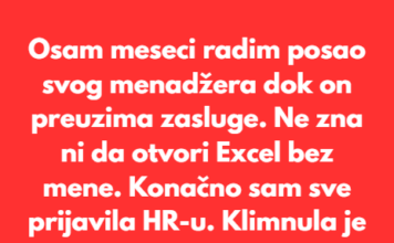 Odbila sam da nastavim da radim posao svog menadžera — pa sam preduzela nešto po tom pitanju. Odbila sam da nastavim da radim posao svog menadžera — pa sam preduzela nešto po tom pitanju.