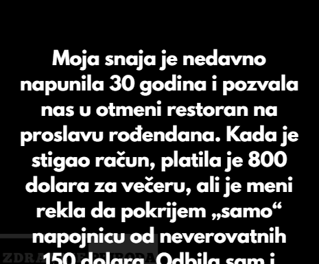 Odbila sam da platim napojnicu od 150 dolara na porodičnoj večeri — sada su svi ljuti na mene Odbila sam da platim napojnicu od 150 dolara na porodičnoj večeri — sada su svi ljuti na mene