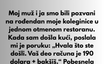 Odbila sam da platim tuđu rođendansku večeru, a sada sam ja negativac. Odbila sam da platim tuđu rođendansku večeru, a sada sam ja negativac.