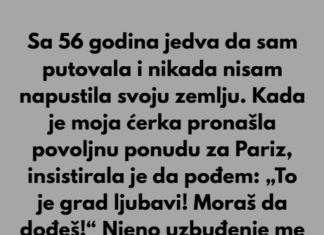 Sa 56 godina jedva da sam putovala i nikada nisam napustila svoju zemlju. Sa 56 godina jedva da sam putovala i nikada nisam napustila svoju zemlju.