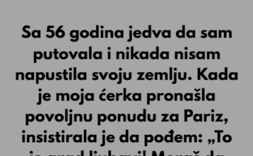 Sa 56 godina jedva da sam putovala i nikada nisam napustila svoju zemlju. Sa 56 godina jedva da sam putovala i nikada nisam napustila svoju zemlju.