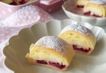 ŠTRUDLA S PUDING0M 0D VANILIJE I VIŠNJAMA ŠTRUDLA S PUDING0M 0D VANILIJE I VIŠNJAMA