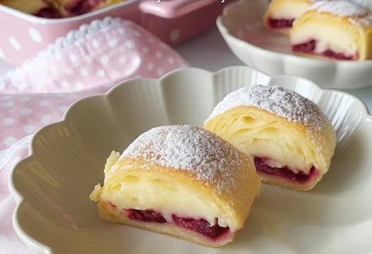 ŠTRUDLA S PUDING0M 0D VANILIJE I VIŠNJAMA ŠTRUDLA S PUDING0M 0D VANILIJE I VIŠNJAMA