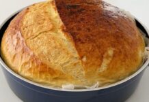 🥣 DOMAĆI HLJEB IZ ŠERPE – NEVJEROVATNO HRCKAVA KORICA I MEKANA, MIRISNA UNUTRAŠNJOST!miriše kao iz pekare