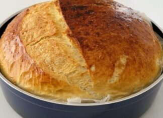 🥣 DOMAĆI HLJEB IZ ŠERPE – NEVJEROVATNO HRCKAVA KORICA I MEKANA, MIRISNA UNUTRAŠNJOST!miriše kao iz pekare