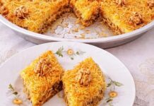 Hrskavi kadaif – zlatan, sočan i pun oraha! Hrskavi kadaif – zlatan, sočan i pun oraha!