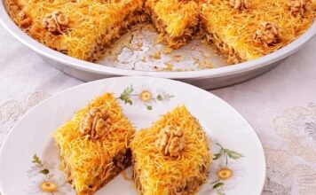 Hrskavi kadaif – zlatan, sočan i pun oraha! Hrskavi kadaif – zlatan, sočan i pun oraha!