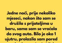 Jedne noći, prije nekoliko mjeseci, nakon što sam se družila s prijateljima u baru, sama sam se vraćala do svog auta. Jedne noći, prije nekoliko mjeseci, nakon što sam se družila s prijateljima u baru, sama sam se vraćala do svog auta.