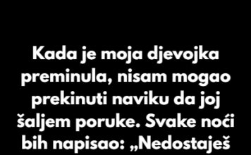 Kada je moja djevojka preminula, nisam mogao prekinuti naviku da joj šaljem poruke. Kada je moja djevojka preminula, nisam mogao prekinuti naviku da joj šaljem poruke.