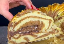 Krem rolada za Uskrs: Mekan i vazdušast kolač punjen čokoladom Krem rolada za Uskrs: Mekan i vazdušast kolač punjen čokoladom