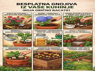 Kuhinjski ostaci koji se pretvaraju u moćno besplatno gnojivo za vaš vrt…! Kuhinjski ostaci koji se pretvaraju u moćno besplatno gnojivo za vaš vrt…!
